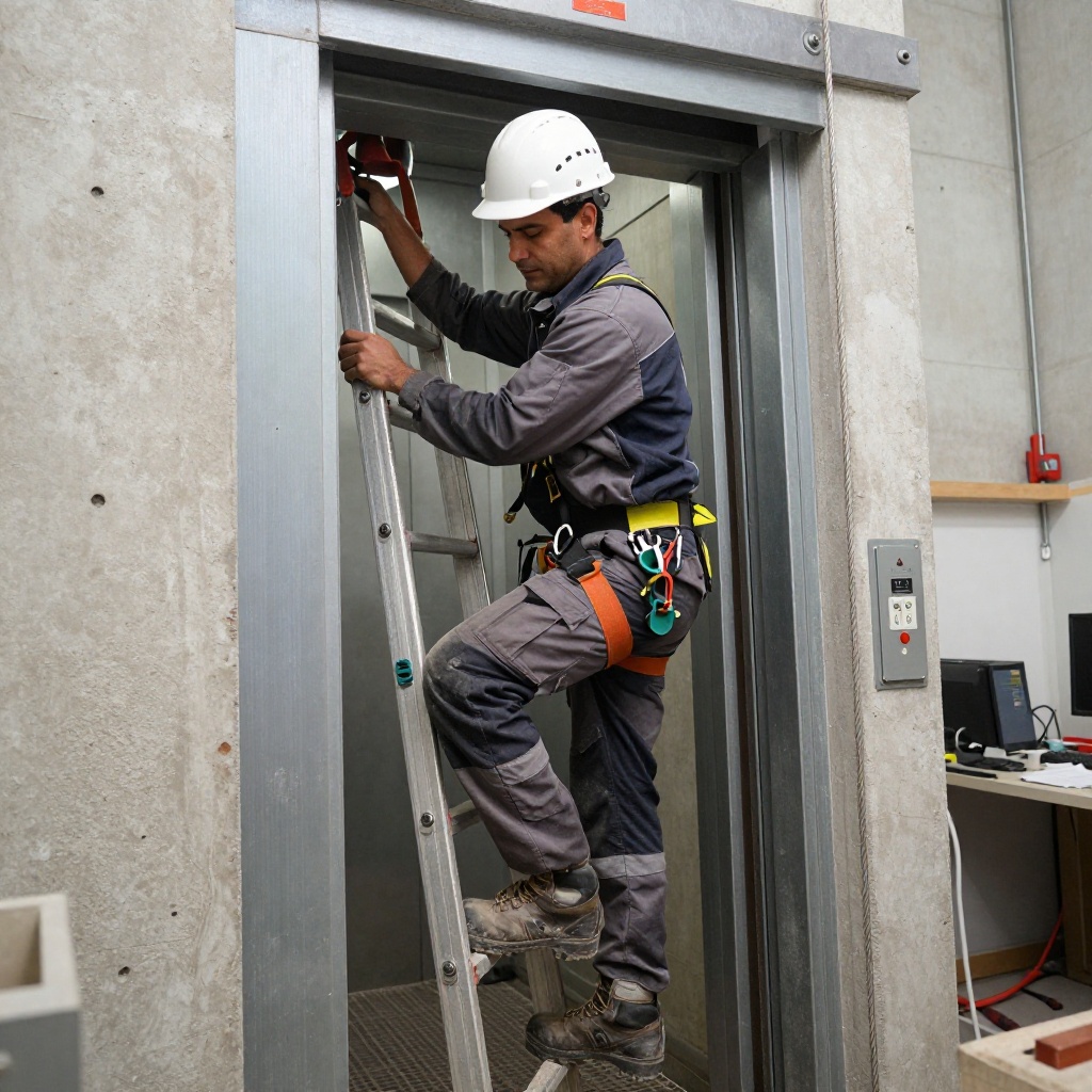 Reconversion Ascensoriste en 2026 : Score IA 63%, CPF, Competences transferables en 2026