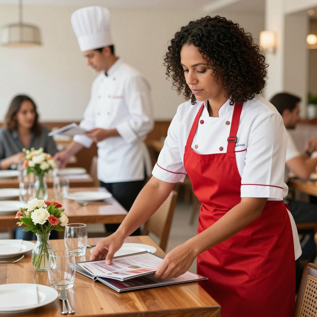 Salaire Serveur / Serveuse en restauration 2026 : 22 542 EUR median  impact de l'IA 55% en 2026